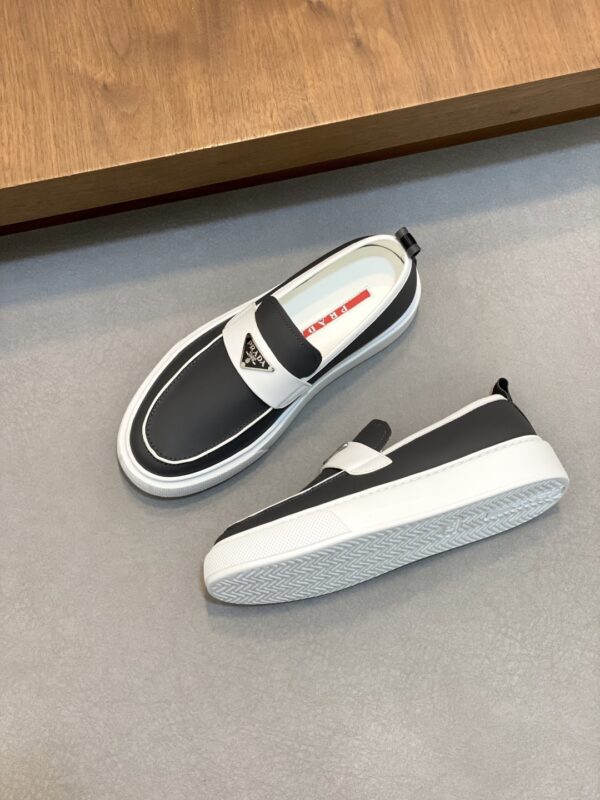 Prada Cowhide Leather Thick Soled Casual Sports Shoes - Image 5