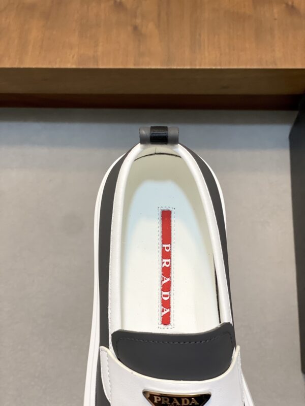Prada Cowhide Leather Thick Soled Casual Sports Shoes - Image 7