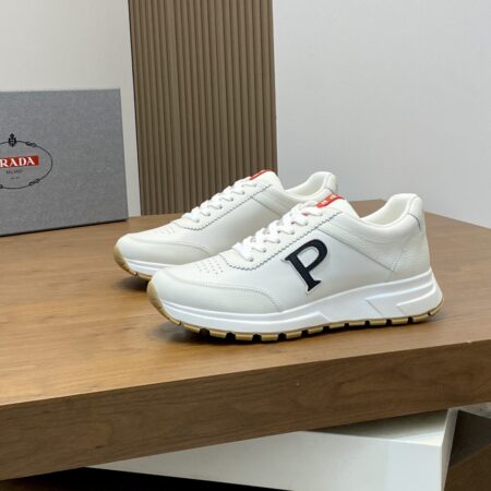 Prada Cowhide Leather Men's Casual Sports Shoes