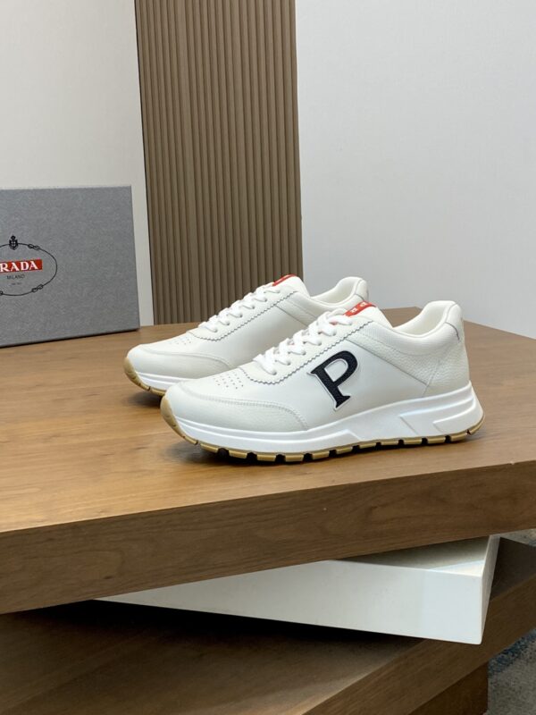 Prada Cowhide Leather Men's Casual Sports Shoes