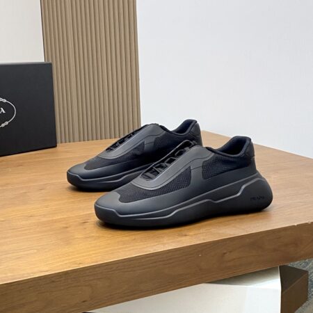 Prada Regenerated Nylon And Bike Fabric Sports Shoes