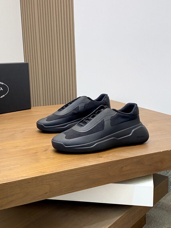 Prada Regenerated Nylon And Bike Fabric Sports Shoes