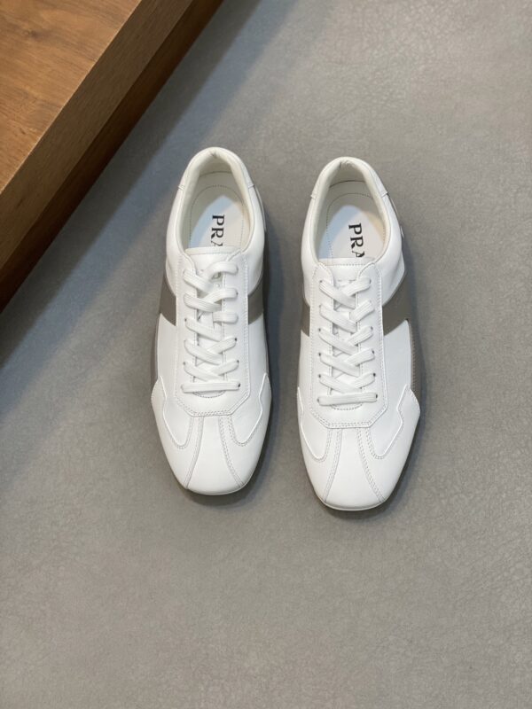 Prada Men's Calf Leather Splicing Casual Sports Shoes - Image 2