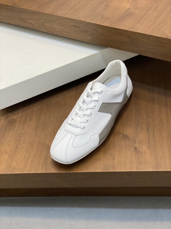 Prada Men's Calf Leather Splicing Casual Sports Shoes - Image 6