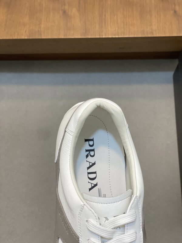Prada Men's Calf Leather Splicing Casual Sports Shoes - Image 7