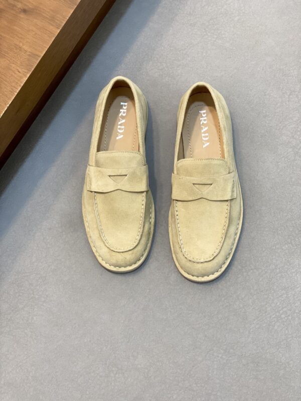 Prada New Men's Suede Cowhide Leather Loafers - Image 2
