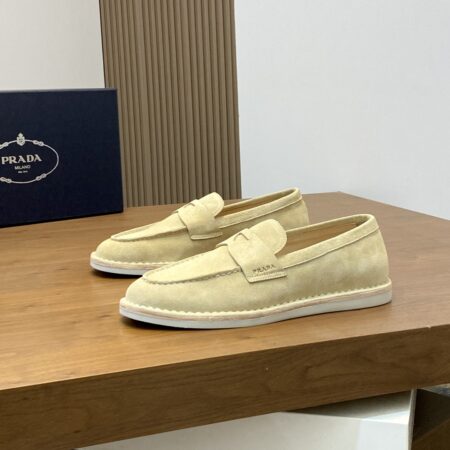 Prada New Men's Suede Cowhide Leather Loafers