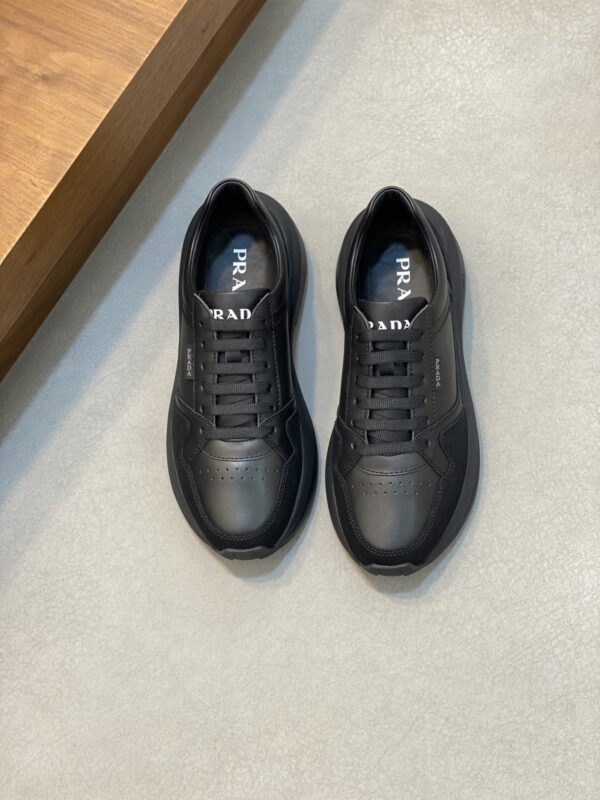 Prada Men's New Calf Leather Casual Sports Shoes - Image 2