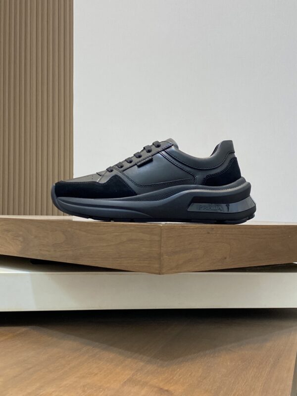 Prada Men's New Calf Leather Casual Sports Shoes - Image 3
