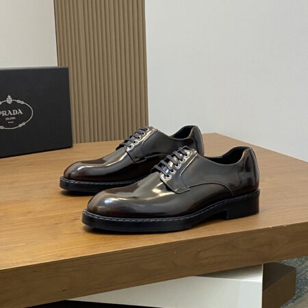 Prada Men's Business Cowhide Leather Casual Formal Shoes