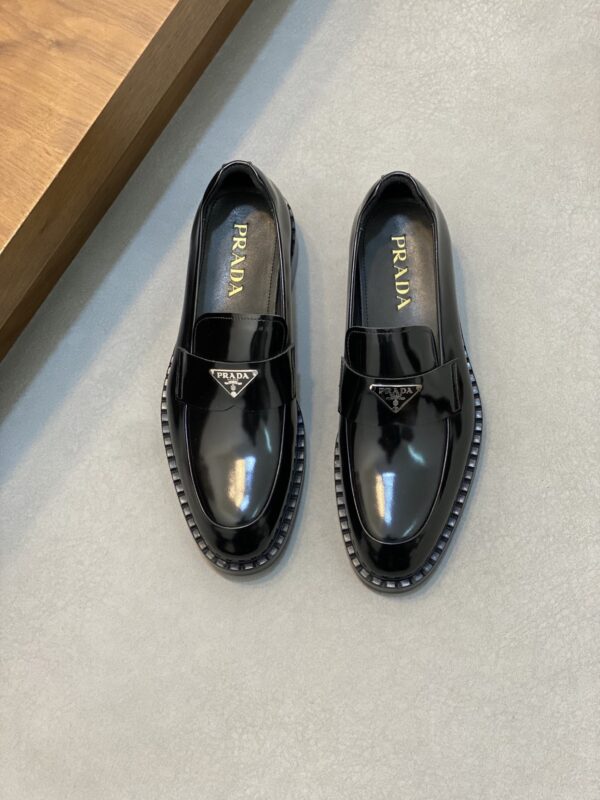 Prada Men's Business Cowhide Leather Casual Dress Shoes - Image 2