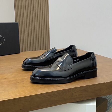 Prada Men's Business Cowhide Leather Casual Dress Shoes