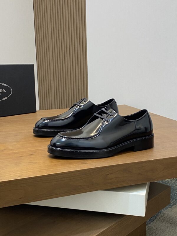 Prada Men's Business Cowhide Leather Dress Shoes