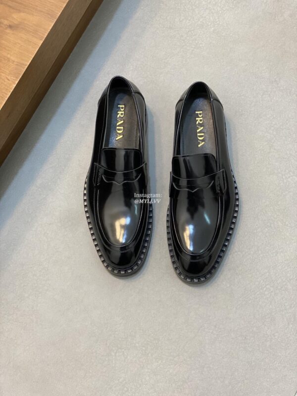 Prada High Quality Business Cowhide Leather Dress Shoes - Image 2