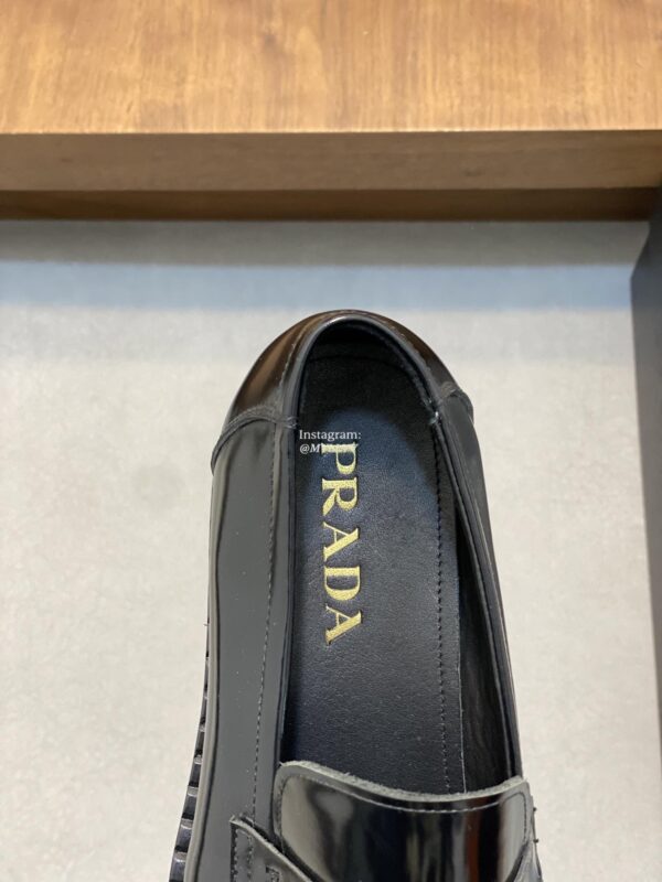 Prada High Quality Business Cowhide Leather Dress Shoes - Image 7