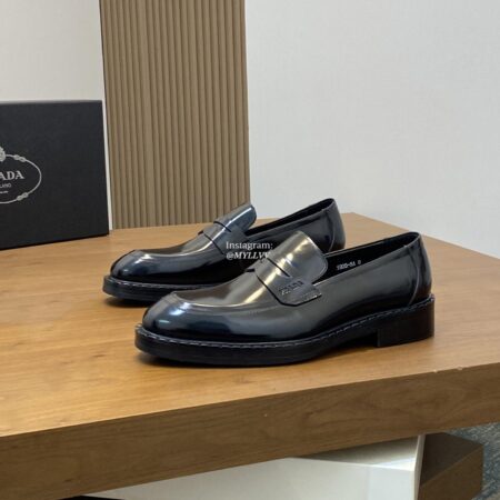 Prada High Quality Business Cowhide Leather Dress Shoes