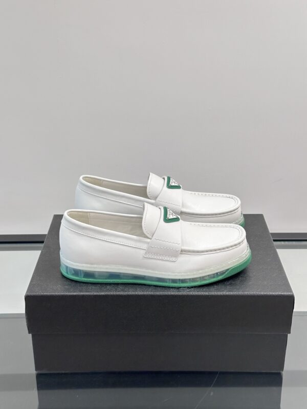 Prada Men's Cushion Cowhide Leather Casual Loafers - Image 2