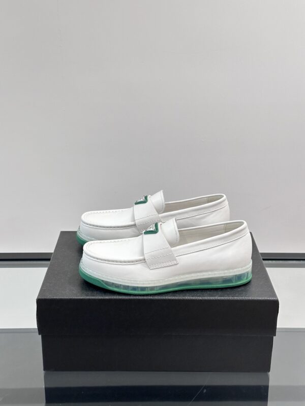 Prada Men's Cushion Cowhide Leather Casual Loafers - Image 4