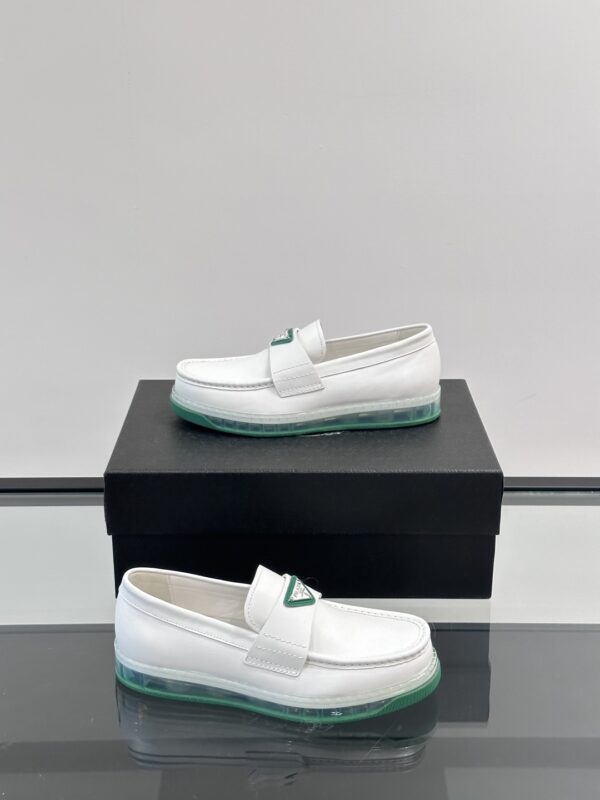Prada Men's Cushion Cowhide Leather Casual Loafers - Image 5
