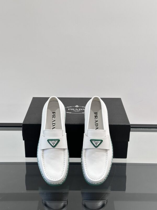 Prada Men's Cushion Cowhide Leather Casual Loafers - Image 6