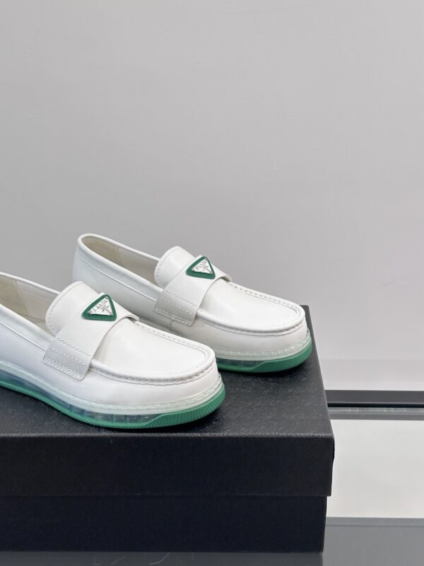 Prada Men's Cushion Cowhide Leather Casual Loafers - Image 7