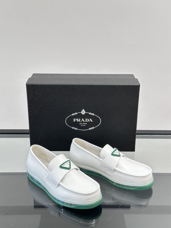 Prada Men's Cushion Cowhide Leather Casual Loafers
