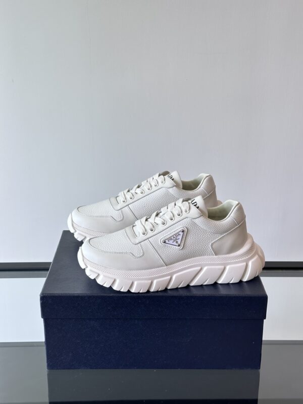 Prada New Good Quality Calf Leather Casual Sports Shoes - Image 4