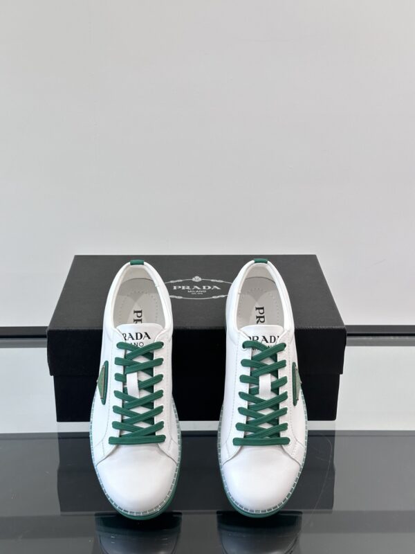 Prada Transparent Rubber Soled Calf Leather Sports Shoes - Image 6