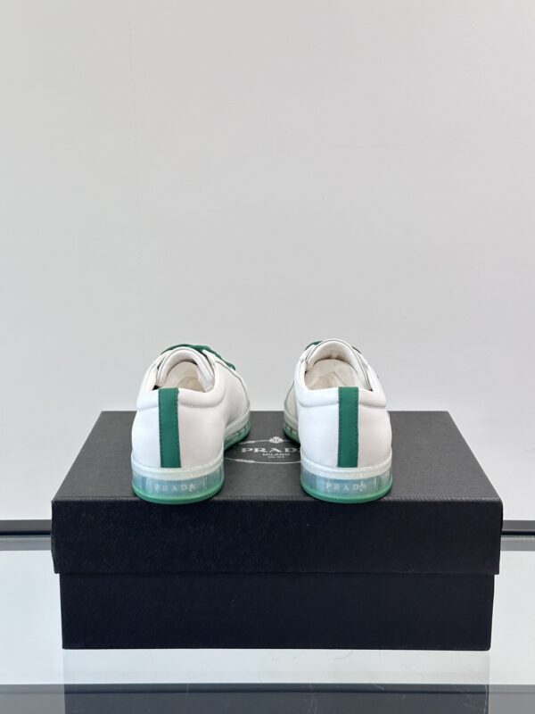 Prada Transparent Rubber Soled Calf Leather Sports Shoes - Image 8