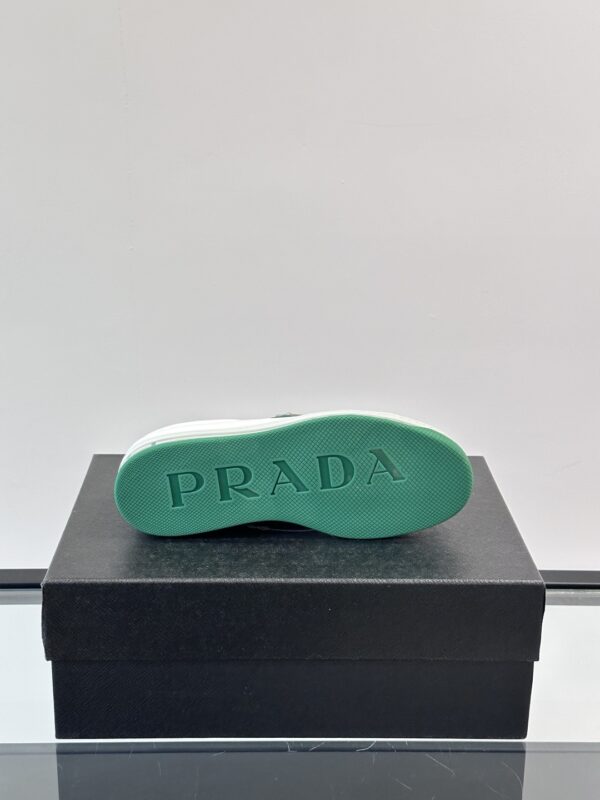 Prada Transparent Rubber Soled Calf Leather Sports Shoes - Image 9