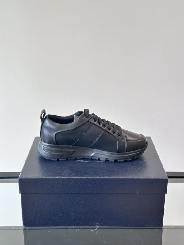 Prada Men's Fashionable Calf Leather Casual Sports Shoes - Image 6