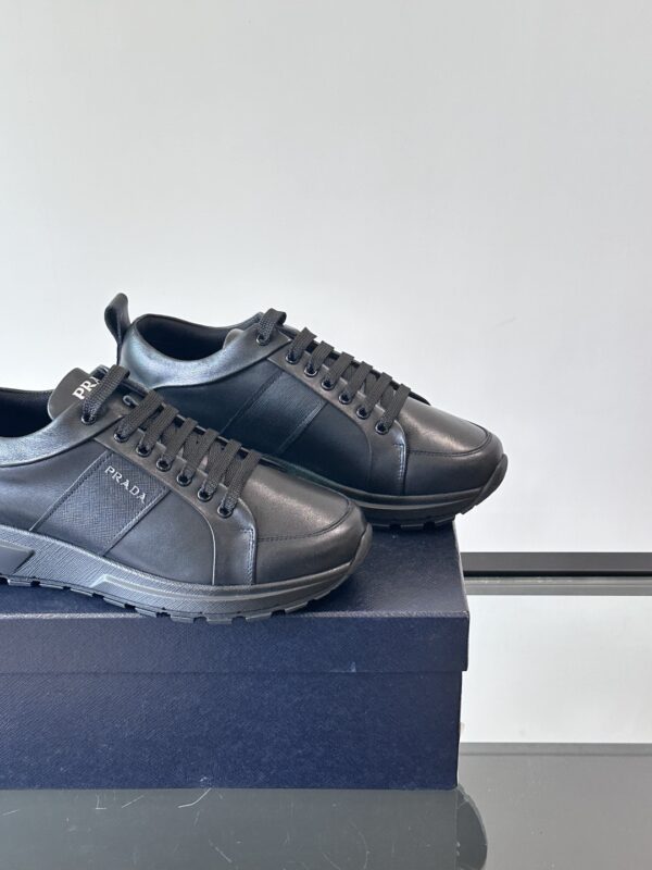 Prada Men's Fashionable Calf Leather Casual Sports Shoes - Image 8