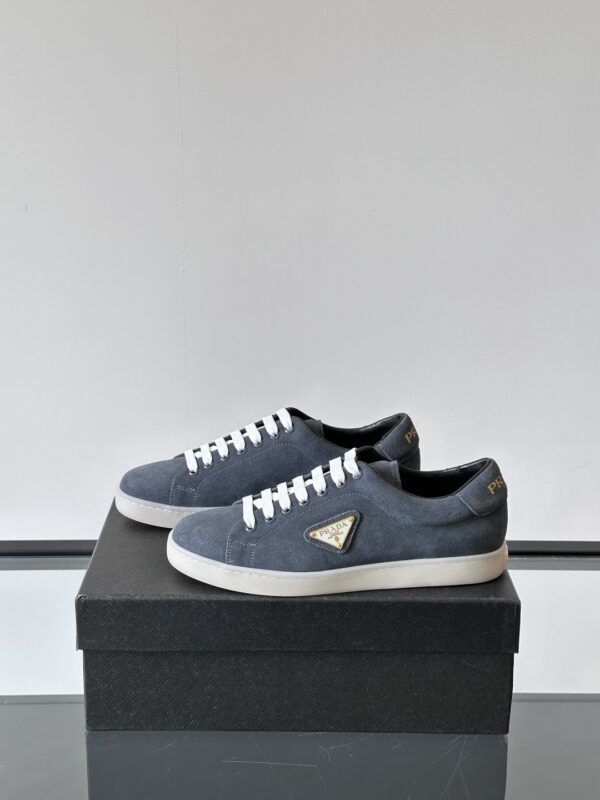 Prada Spring And Summer Suede Cowhide Leather Casual Sports Shoes - Image 4