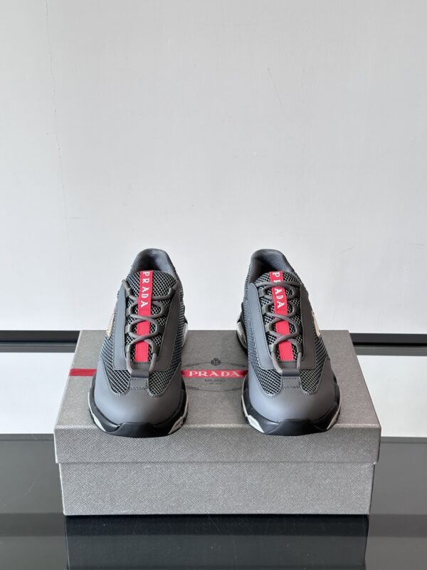 Prada New Air Cushioned Cowhide Leather Casual Sports Shoes - Image 3