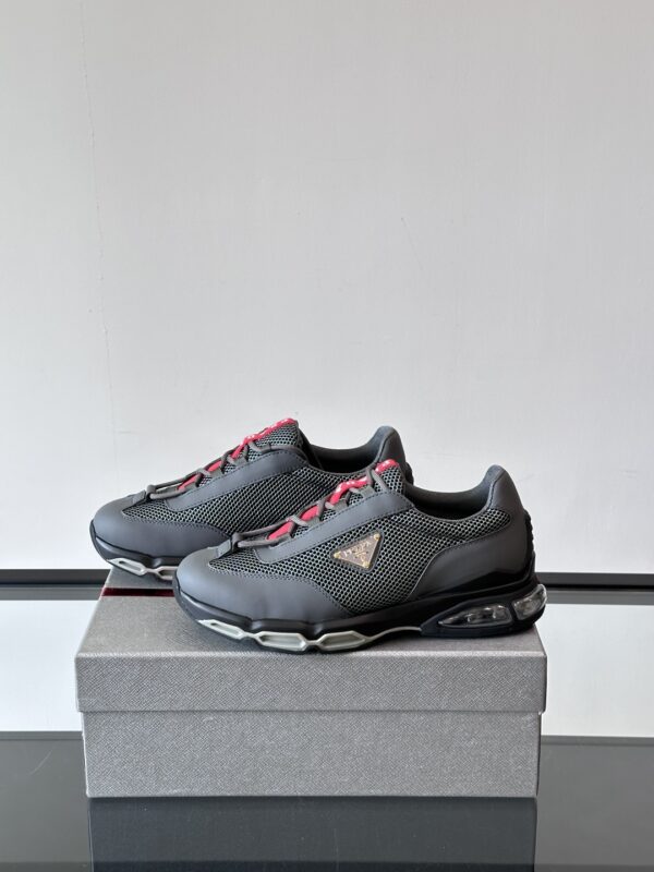 Prada New Air Cushioned Cowhide Leather Casual Sports Shoes - Image 4