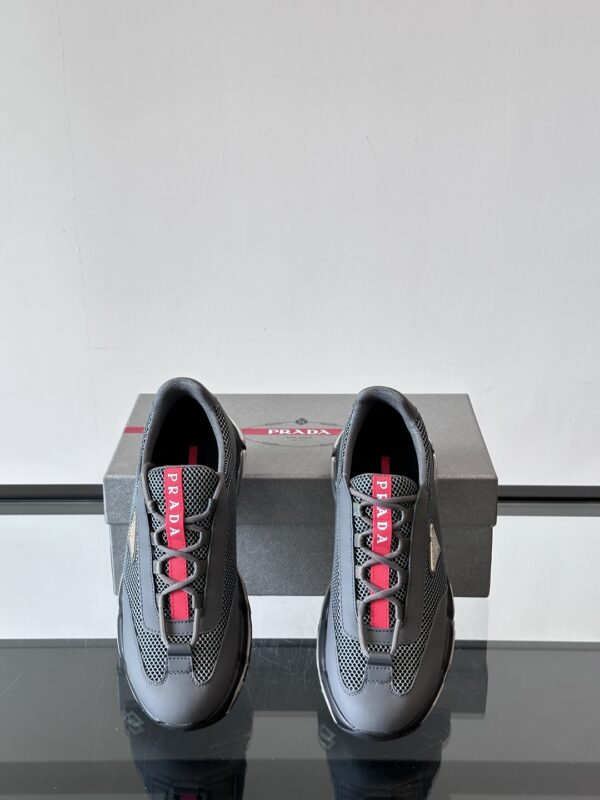 Prada New Air Cushioned Cowhide Leather Casual Sports Shoes - Image 6