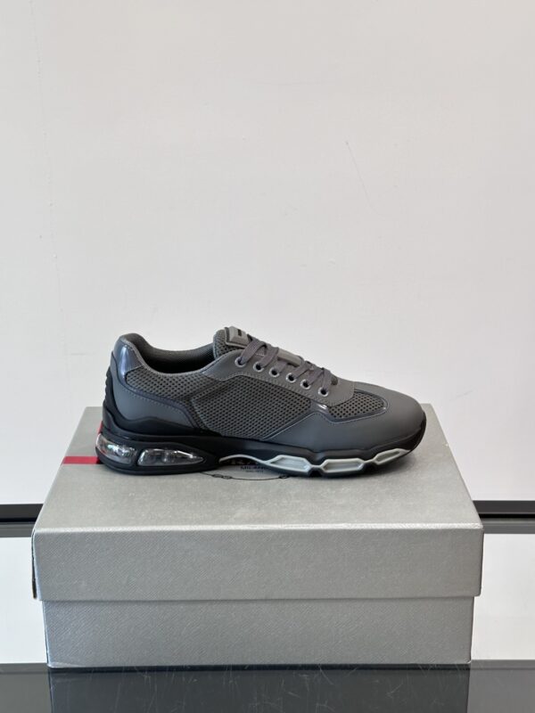 Prada Men's Air Cushioned Cowhide Leather Casual Sports Shoes - Image 7