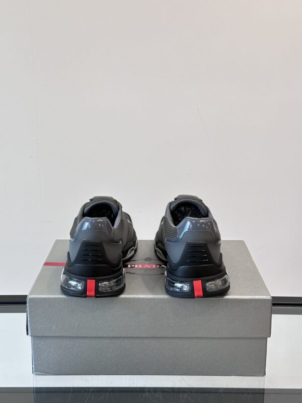 Prada Men's Air Cushioned Cowhide Leather Casual Sports Shoes - Image 8