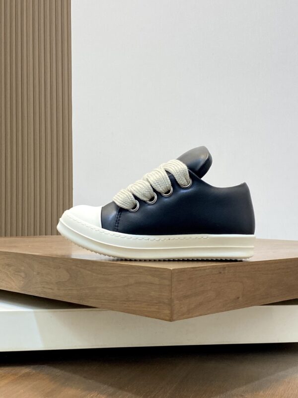 Rick Owens Jumbo Couple's Lace Up Low Cut Sneakers - Image 3