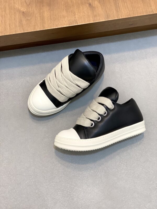 Rick Owens Jumbo Couple's Lace Up Low Cut Sneakers - Image 5