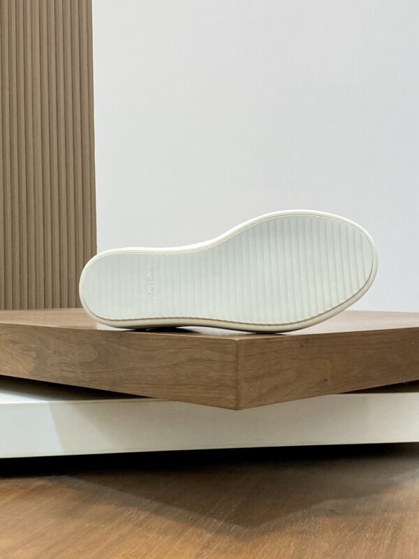 Rick Owens Jumbo Couple's Calf Leather Lace Up Low Cut Sneakers - Image 9