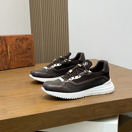 Stefano Ricci Men's Calf Leather Casual Sports Shoes