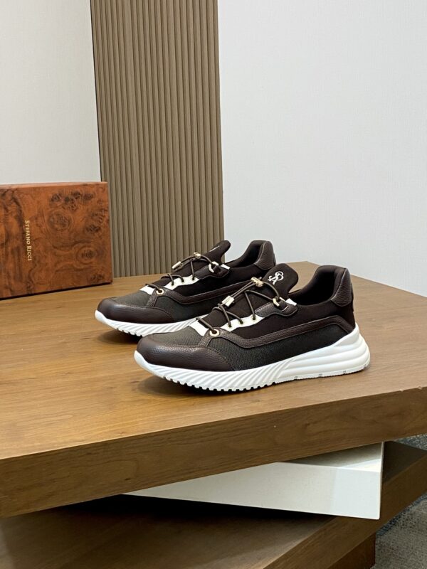 Stefano Ricci Men's Calf Leather Casual Sports Shoes