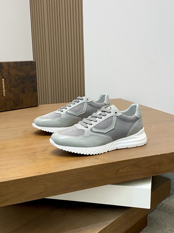 Stefano Ricci Men's Cowhide Leather Casual Sports Shoes