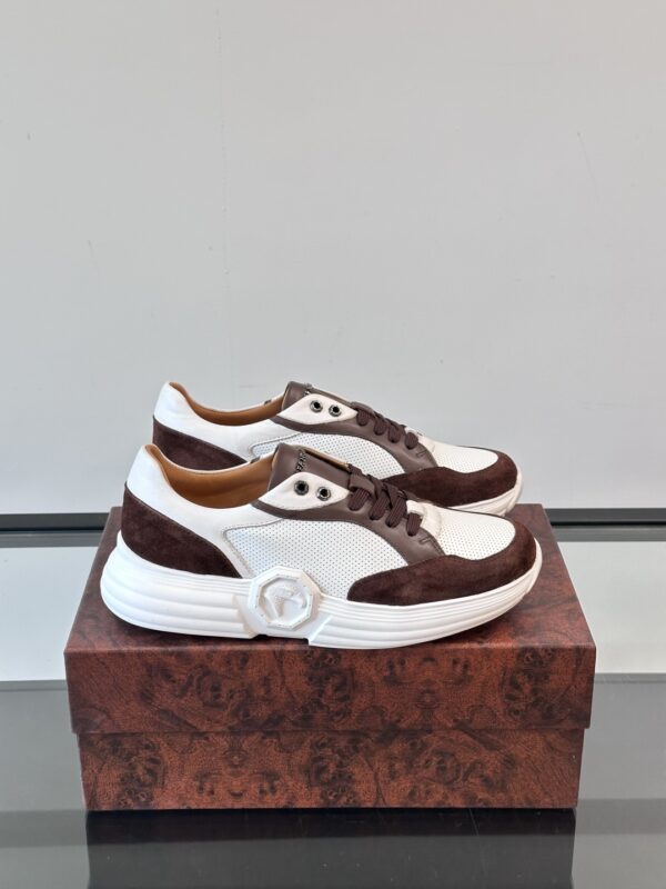 Stefano Ricci Men's Cowhide Leather Breathable Sports Shoes - Image 2