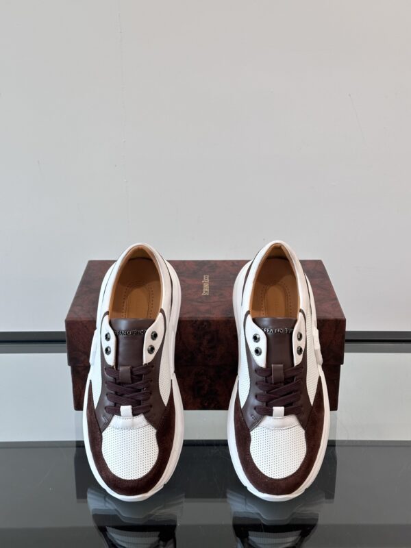 Stefano Ricci Men's Cowhide Leather Breathable Sports Shoes - Image 6