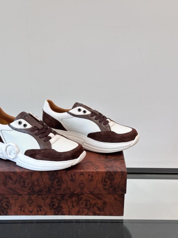 Stefano Ricci Men's Cowhide Leather Breathable Sports Shoes - Image 7
