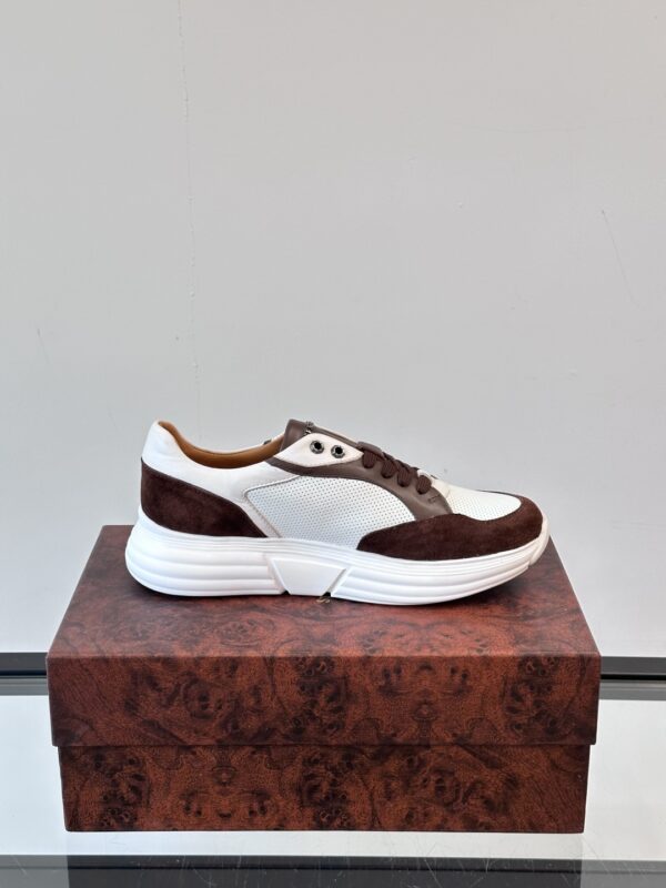 Stefano Ricci Men's Cowhide Leather Breathable Sports Shoes - Image 8