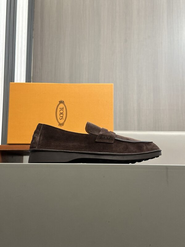 Tod's New Men's Suede Calf Leather Casual Loafers - Image 6