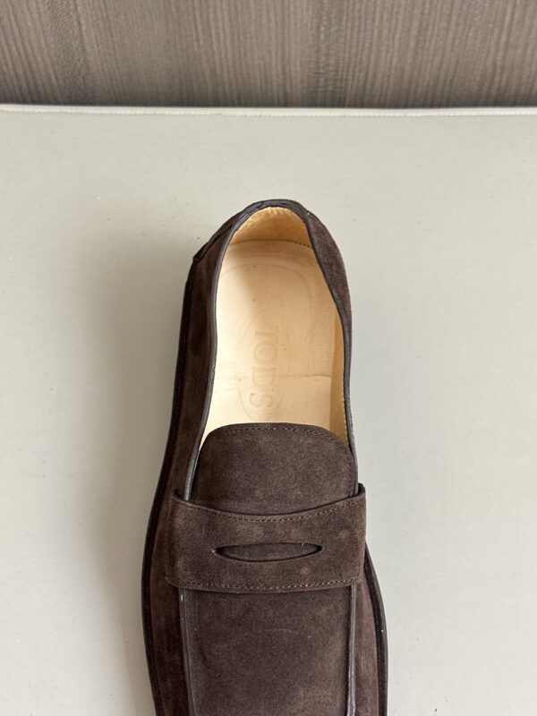 Tod's New Men's Suede Calf Leather Casual Loafers - Image 8